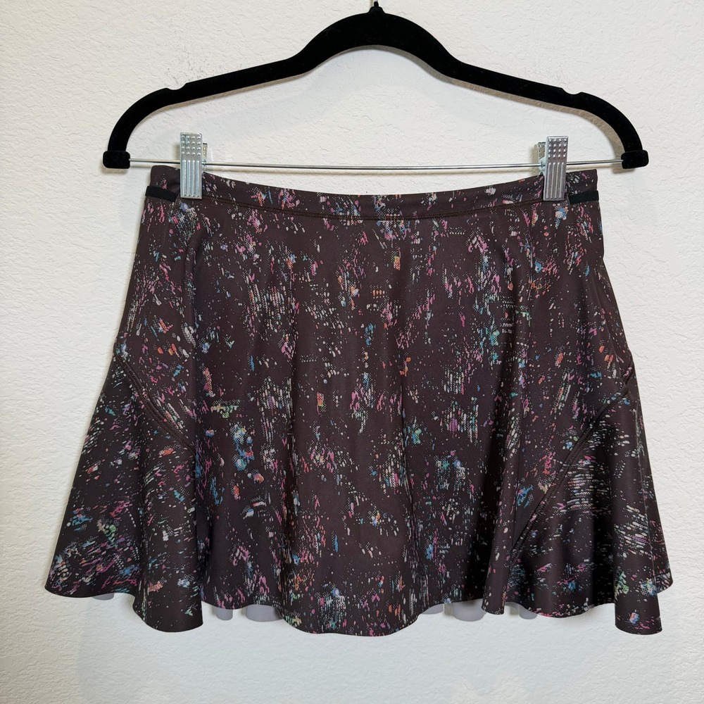 Athleta Match Point Skort Womens XS Splatter‎ Print Athletic Tennis Golf Skirt